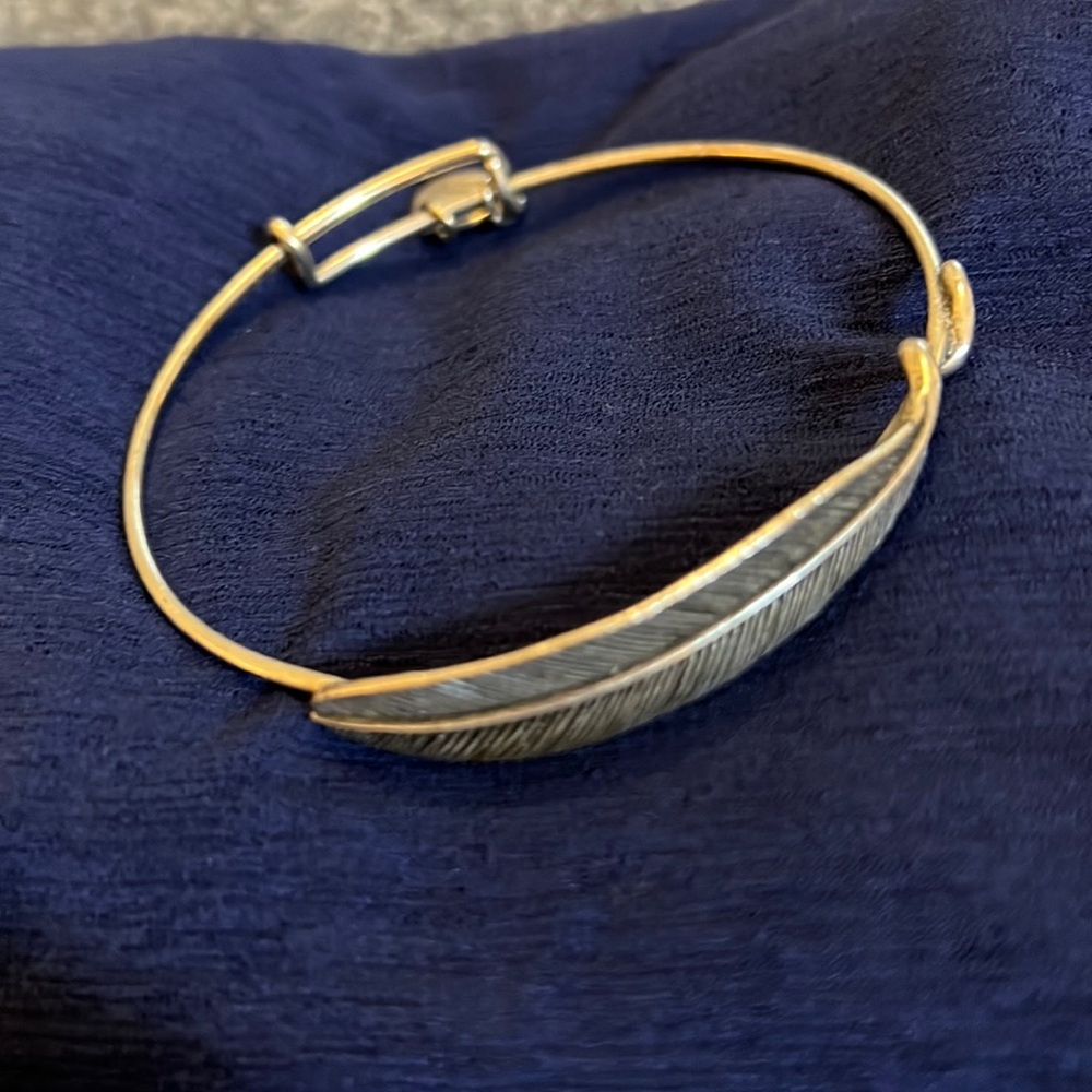 Alex & Ani Feather Bracelet. Gently worn.  Animal/smoke-free home.